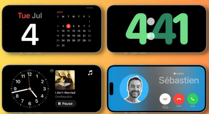 清城苹果手机维修分享iOS17横屏充电待机显示有什么好处 