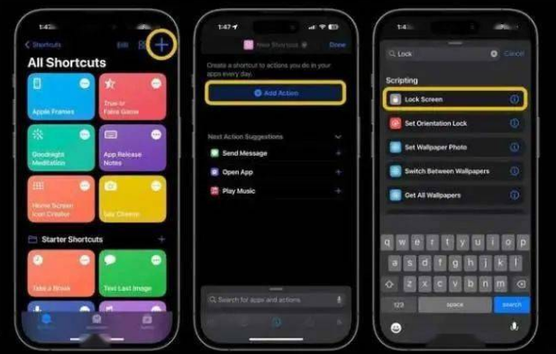 清城苹果14锁屏维修店分享iPhone14升级iOS16.4后如何创建锁屏快捷方式 