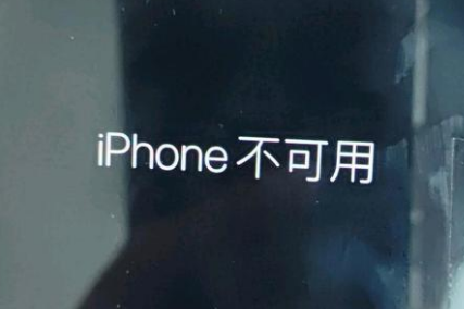 清城苹果服务网点分享锁屏界面显示“iPhone 不可用”如何解决 