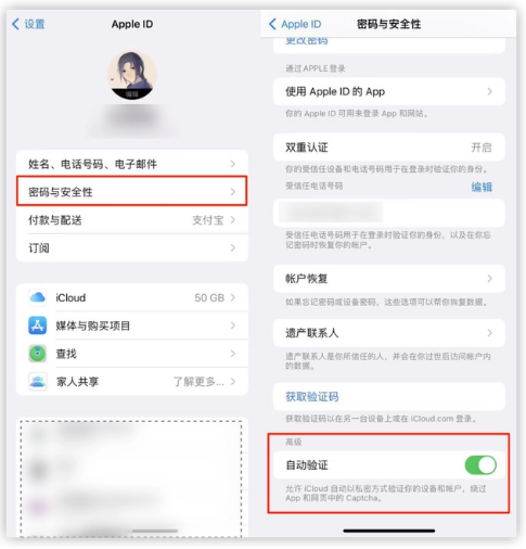 清城苹果手机维修分享iOS 16 自动验证功能开启方法 