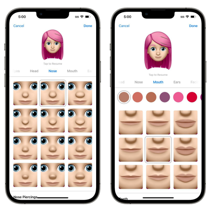 清城苹果手机维修分享​iOS 16中的拟我表情有了哪些变化和升级 